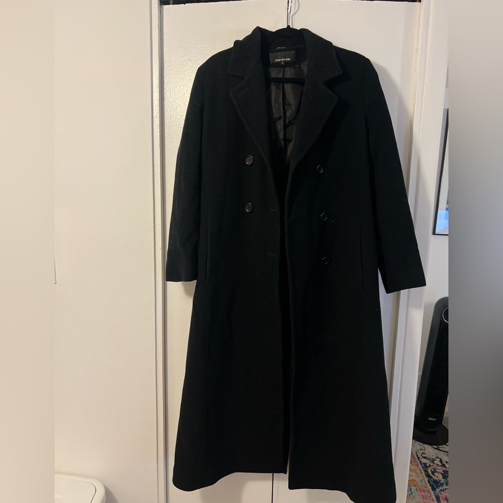 Black Long Peacoat